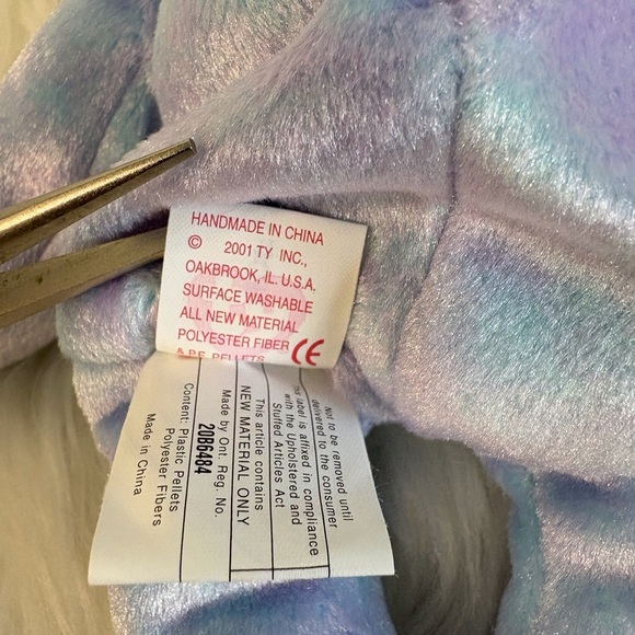 Ty Issy Hong Kong Four Seasons Hotel Pastel Blue Bear Plush Toy - Picture 6 of 7